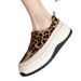 Thick Soled Sponge Leopard Print Lazy Shoes, 2025 New Item, Spring Mid Heel, One Foot Fisherman Women's Single Shoes_vogvips.com