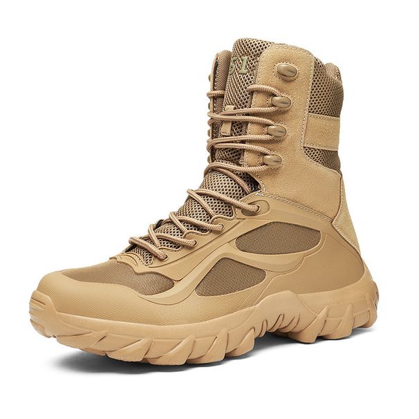 Large Size Military Boots For Men, Hiking Shoes For Workers, Tactical Combat Boots For Soldiers, Desert Workwear Boots_vogvips.com