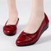 2025 Single Thick Heel Square Toe Loafers Spring And Autumn Women's Plastic Mid-Heel Shoes Summer Fashion Casual_vogvips.com
