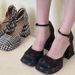 Women's Shoes New Thick Soled High Heeled One Strap Shoes For Women Hollow Versatile Mary Jane Shoes_vogvips.com