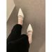 French Style Elegant Shallow Mouth Pointed Half Slippers For Women Summer Outdoor Slip-On Lazy Mules Backless Closed Toe_vogvips.com