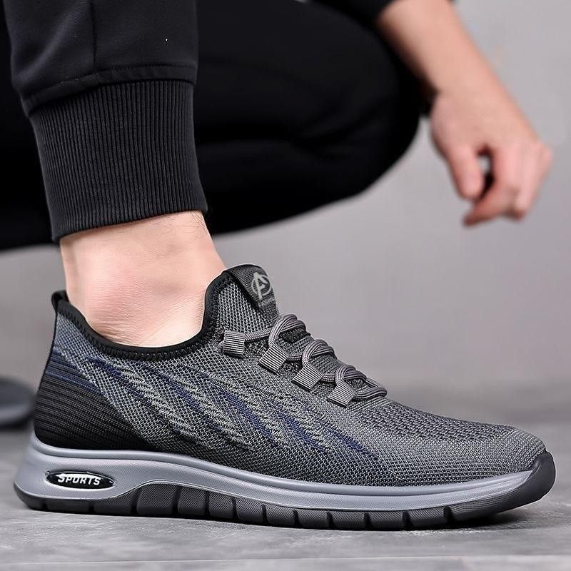 Men's Versatile Running Shoes Cross Border Style for Spring And Summer Breathable Mesh Casual Sports Walking Shoes for Middle-Aged Fathers_vogvips.com