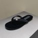 Flat Bottomed Flip Flops For Women 2025 New Summer Casual Shallow Mouth Velvet Diamond Buckle Versatile Outdoor Beach_vogvips.com