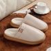 Autumn Winter Cotton Slippers For Women Winter Indoor Home 2025 New Model Floor Non-Slip Waterproof Plush Warm Slippers For Men_vogvips.com
