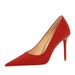 3265-1 Korean Style Fashion Simple Slimming Ultra Stiletto Shallow Pointed Toe High Heels Women's Single Shoes_vogvips.com