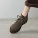 2025 New Lace-up Short For Women Spring And Autumn Single Heel Loafers Thick Sole Ankle British Style Martin Boots_vogvips.com