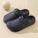 slippers For Women, Indoor Outdoor Home, Couple Doctor Nurse Shoes, EVA Anti Drip And Splash Baotou Shoes_vogvips.com