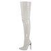 2025 Women's Over-the-Knee Boots Large Size Metal Fashion 12cm Heel Height_vogvips.com