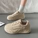 Little White Shoes Student Height Increase Sports Board Shoes Tide Casual Shoes Street Bread Shoes_vogvips.com
