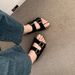 Thick-soled For Women, Summer Outdoor Wear, 2026 New Casual Retro Beach Shoes, French-style Outdoor Sandals_vogvips.com