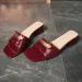 New Design Summer Style Outerwear French Oversized Flat Slippers With Toe Exposed One Shoulder Casual Flip Flops Free_vogvips.com