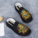 Men Chinese Ethnic Embroidered Slip On Canvas Loafers Breathable Non-Slip Casual Cloth Shoes_vogvips.com