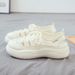 Women's White Sneakers, Mesh, Breathable, Versatile, New Model 2025 Summer, Beach Shoes, Sandals, Trendy On Instagram_vogvips.com