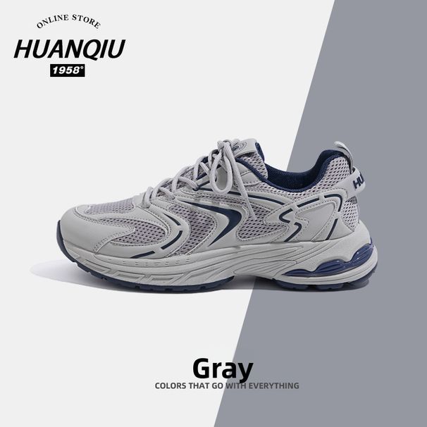 ZHQ1050 Retro Dad Shoes for Men Black Versatile Sports Casual Footwear Global Selection New Style_vogvips.com