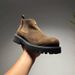 Martin Boots Men's Style One-pedal Short Boots Platform-soled Trendy Men's Chelsea Boots Fashionable Men's Models_vogvips.com
