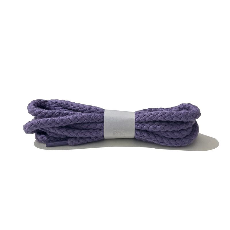 Shoe Accessories Thick Rope Shoelaces With Canvas Cotton Round Shoelaces For Men And Women White_vogvips.com