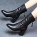 2025 New Autumn Winter High Women Mid-Calf Chunky Pointed Toe Short Mid Heel Soft Leather Shoes Martin Boots Men_vogvips.com