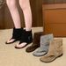 Leather Version~Inner Height-increasing Herringbone Clip For Women, 2026 New Summer Fashionable Hot Girl Short Roman_vogvips.com
