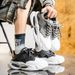 Men's Shoes For Spring And Autumn, Thick Soled, New Versatile Sports And Leisure Running, Height Enhancing Youth Leather Dad Shoes_vogvips.com