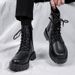 Men's Martin Autumn Winter New Eight-Hole Zipper British Style Long Tube Breathable High-Top Leather Shoes Workwear_vogvips.com