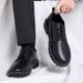 European Warm Series Leather 2025 Spring Black Breathable Martin Boots Business Formal Work Casual Men's Shoes_vogvips.com