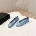 High-Quality 2026 Style New-Inspired Ballet Flats, Low-Cut, Color-Blocked, Genuine Leather, With Bow, Women's Shoes_vogvips.com