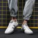 Summer Breathable Genuine Leather Versatile Trendy Sports Casual White Sneakers Men's Fashionable Board Shoes_vogvips.com
