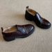 Sheepskin Round Toe Thick Sole Studded Slip On Deep Mouth Women S Autumn New Mid Heel Loafers_vogvips.com