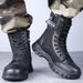 European Warm Series Spring Summer Black High Top Ultra-light Breathable Combat Tactical Mesh Boots Men Outdoor Security Inspection Training_vogvips.com