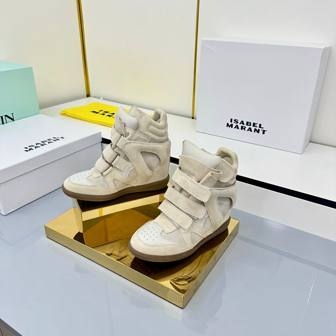 Maison Margiel ISABE Premium Saucon Beige High-Top Shoes, Minimalist Cutout Golde Bottega Venet Goos Wedge Gentle Shoes Al_vogvips.com