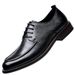 New Business Fashion Versatile Men's Top Layer Cowhide Genuine Leather Solid Wood Heel Sole Soft Surface_vogvips.com