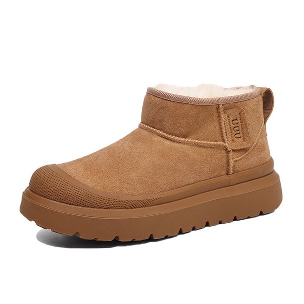 BUFFNY Winter Snow Boots For Men & Women - Waterproof Slip-Resistant Insulated Fur-Lined Mid-Calf Shoes With Thick Sole For Warmth & Comfort_vogvips.com