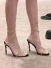 RC Crystal Snake-Shaped Wrapped Thin Heel High Heels 2025 New Sexy Socialite Open-Toe One-Strap Sandals For Women_vogvips.com