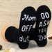 Medium cotton socks sole creative letter non-slip adhesive floor socks casual funny socks_vogvips.com