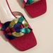 704323 Hot Selling Summer Sandals For Women 2024 New Style Square Head Middle Transparent Heel Strap Weaving Shoes_vogvips.com