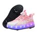 Children's Heelys Boys Adult Double Wheel Flying Shoes With Wheels Girls Students Roller Skates_vogvips.com
