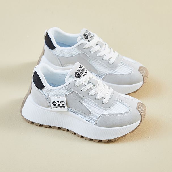 Ins Korean Style New Dad Shoes For Women 2025 Summer Student Sports Casual Mesh Breathable Height Increasing XFK858-1_vogvips.com