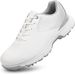 Ladies Waterproof Golf Shoes Outdoor Leather Golf Sport Sneakers Lightweight Comfortable Golfing Shoes_vogvips.com