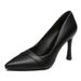 Special Offer High-heeled Genuine Stiletto Single For Women, Pointed Toe Interview Work Shoes, Formal Black Mid-heel_vogvips.com