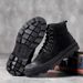 European Warm Series Martin Winter Genuine Leather Men's Snow High-top Ankle Mid-top Work Boots British Style Trendy_vogvips.com