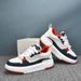 Thick Soled Korean Version 2025 Spring Leather New Board White Breathable, Trendy, Low Cut Casual Men's Shoes, Versatile_vogvips.com