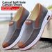 Comfortable Men's Breathable Canvas Shoes with Soft Non-Slip Lightweight Durable Rubber Soles for Work_vogvips.com