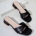 large-size Square-heeled Trendy Korean-style One-strap Slippers, Women's Artistic And Stylish Outdoor_vogvips.com