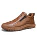 Men's Shoes New Style Sports Casual Leather Shoes Lazy One Step Wear Resistant Labor Protection Fashion Shoes_vogvips.com