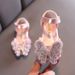 Girls Little Big Children Baotou Rhinestone Princess Dance Shoes Show Shoes Butterfly Pearl_vogvips.com