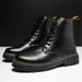 Cuir Martin High Top Trend Hommes Bottes NEW Army Bottes Yinglun Wind Noir Imperméable Et Antidérapant_vogvips.com