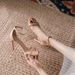 Summer New Style One-Strap Sandals With Thin Open Toe, Elegant High Heels, Internet Celebrity Sexy Roman Women's_vogvips.com