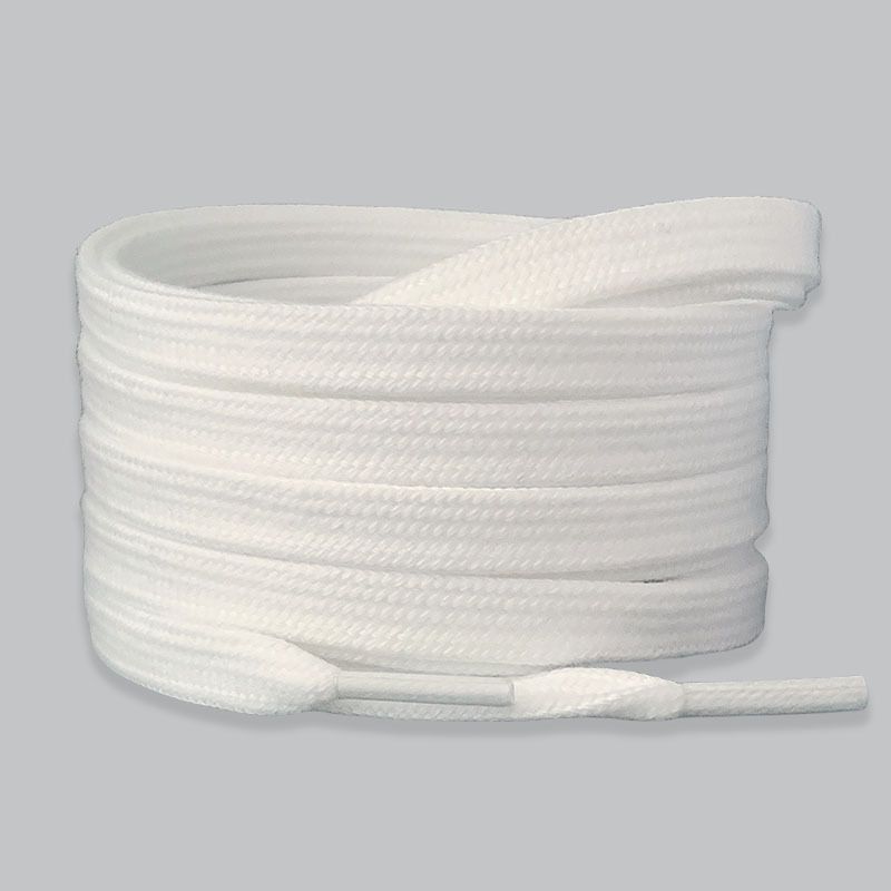 Small White Shoes Shoelace Rope White Cotton Shoelace Men And Women Pure White Beige Flat_vogvips.com