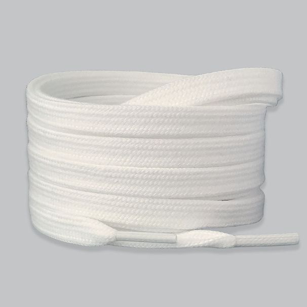 Small White Shoes Shoelace Rope White Cotton Shoelace Men And Women Pure White Beige Flat_vogvips.com