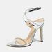 Cross-border European And American Round-toe Transparent Glass Chain Strap Stiletto Sandals, Women's Shoes, Gold_vogvips.com
